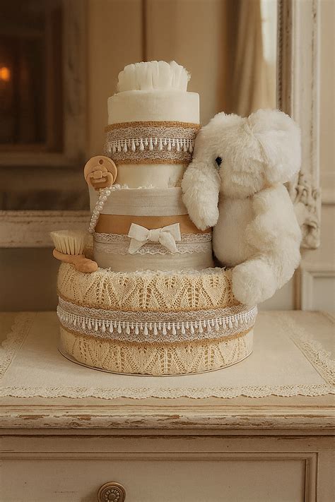 Plienková torta na baby shower