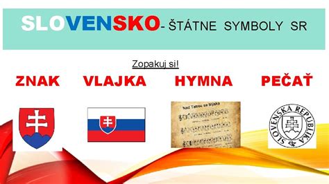 Rodina s deťmi a štátne symboly Slovenska