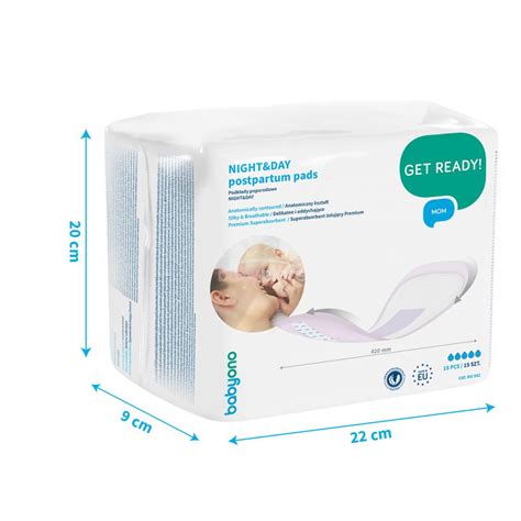 Popôrodné vložky BabyOno balenie a dizajn