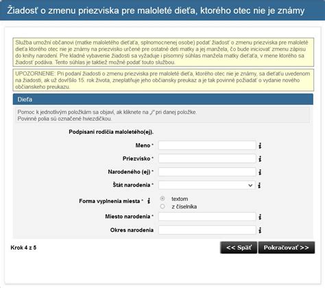 Rodina a zmena priezviska dieťaťa