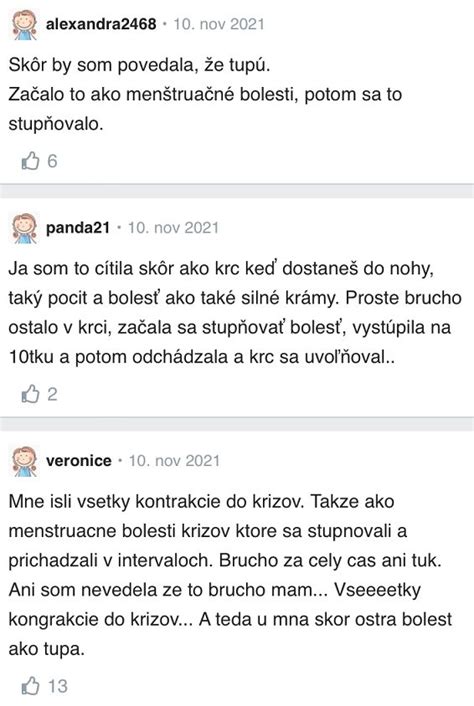 Pôrodné kontrakcie graf