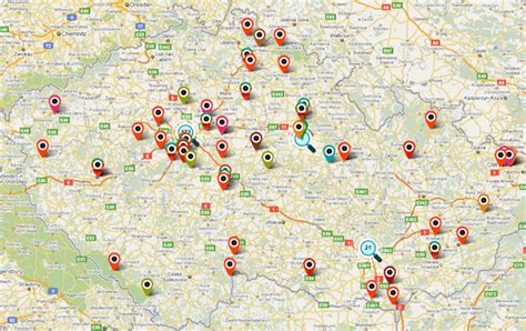Mapa znázorňujúca lokálne farmy a trhy