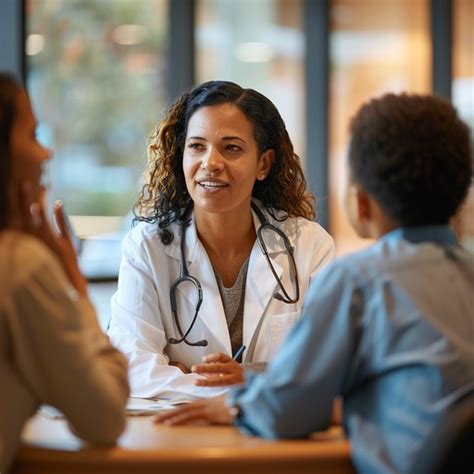 Mother expressing concerns to a healthcare professional