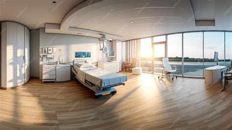 Premium hospital room with amenities