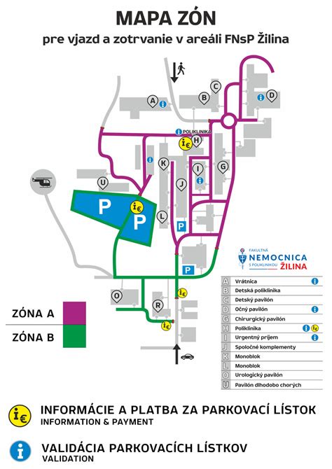 Mapa umiestnenia FNsP Nové Zámky