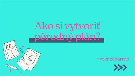 Pôrodný plán ako komunikačný nástroj