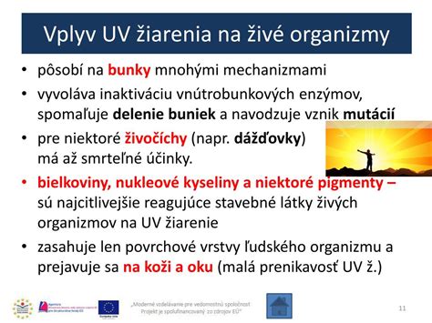 Grafika zobrazujúca vplyv UV žiarenia na materiály
