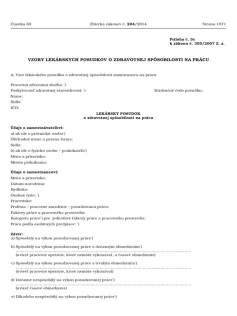 rôzne typy lekárskych potvrdení pre prácu a štúdium