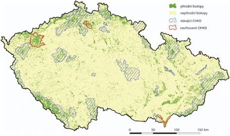 Mapa oblasti Oľky s vyznačeným územím Natura 2000