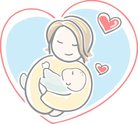 Mother and baby bonding during nursing