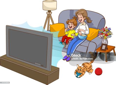 Dieťa pozerá televíziu s rodičom