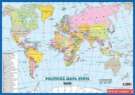 Mapa sveta so zvýraznenou EÚ