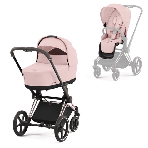 Detail rosegold podvozku kočíka Cybex