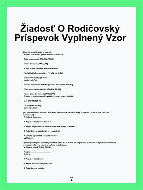 rodičovský príspevok podmienky