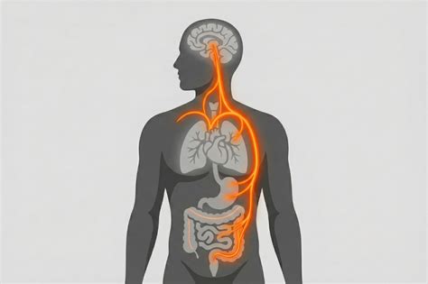 Graf znázorňujúci os črevo-mozog