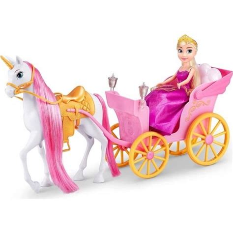 Princezná Sparkle Girlz s kočiarom a koňom v plnej kráse