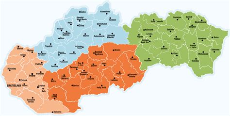 Mapa distribúcie profesionálnych náhradných rodín na Slovensku