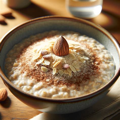 Miska s mandľovým mliekom a mandľami