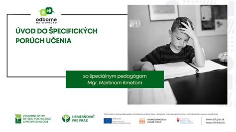 Infografika: Prehľad porúch učenia a ich hlavné prejavy