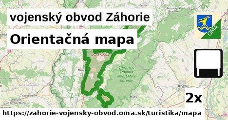 Mapa regiónu Záhorie s vyznačenými miestami podujatí