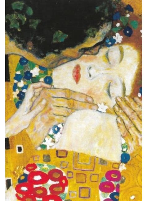 Gustav Klimt The Kiss detail