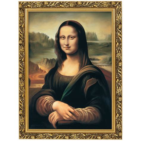 Drevený obraz Mona Lisa v modernom interiéri