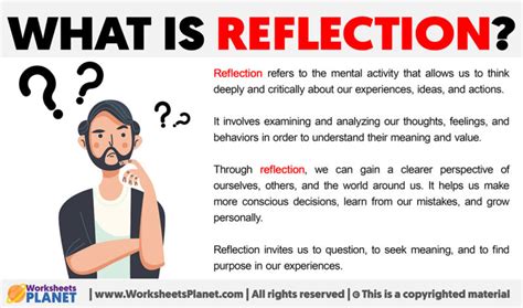 Reflection - súkromný okamih zamyslenia