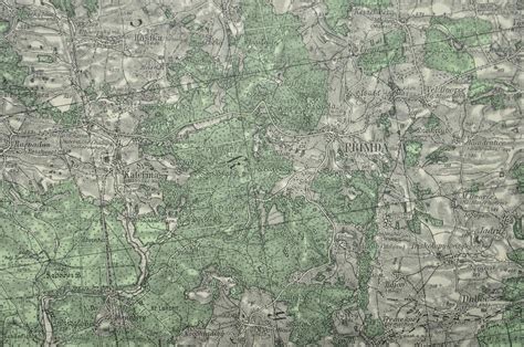 Mapa Sherwoodského lesa a okolitého Nottinghamu