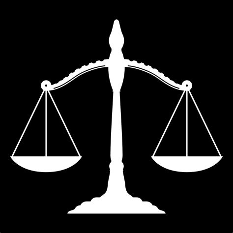 Symbol spravodlivosti - váhy a meč