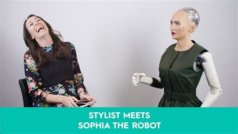 Robot Sophia počas interview