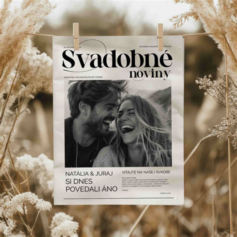 Ilustrácia svadobných novín