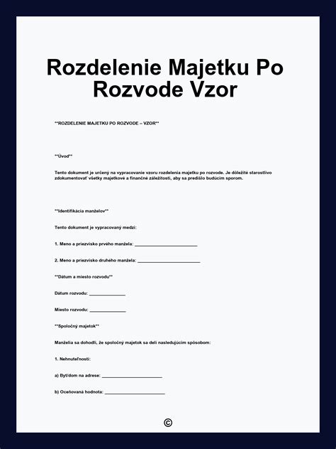 infografika o rozdelení majetku po rozvode