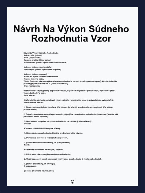 infografika znázorňujúca kroky v konaní o výkon rozhodnutia