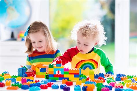 Children playing with gender-neutral toys