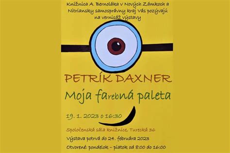 Petrík Daxner s jedným zo svojich obrazov