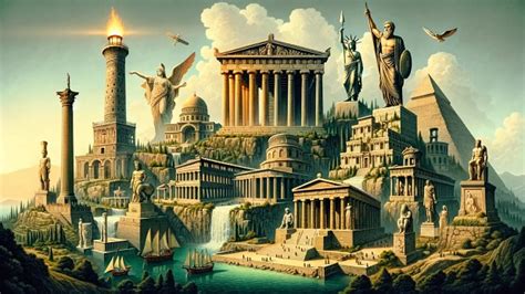 Zobrazenie rôznych budov a divov sveta v hre Civilization