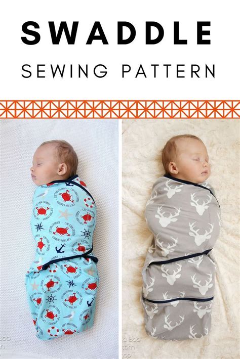 handmade baby swaddle with cute pattern