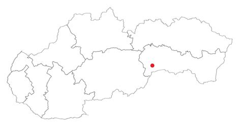 Mapa Slovenska s vyznačenými centrami pomoci pre tehotné ženy