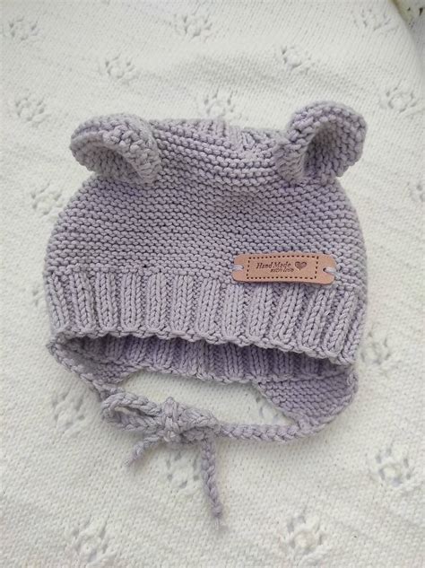 Háčkovaná čiapka pre bábätko s uškami