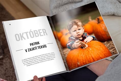 Ukážka stránky fotoknihy s textom a bublinou