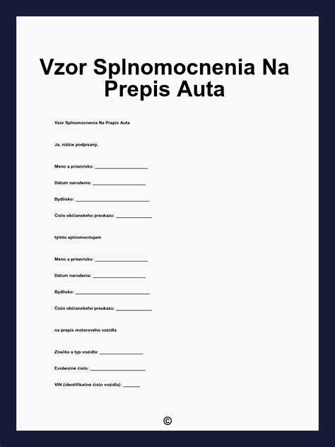 Definícia a účel splnomocnenia