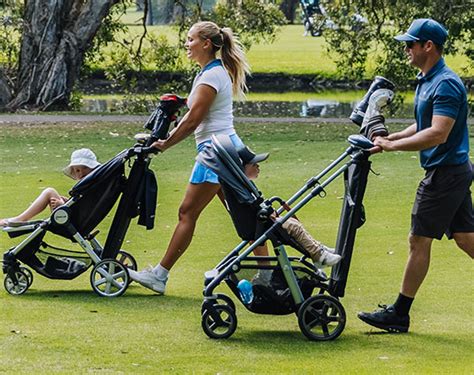 Monza Musca golf stroller folded