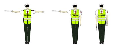 Dopravný policajt pri riadení premávky