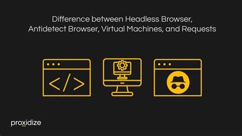 Diagram illustrating the difference between a traditional browser and a headless browser's operation