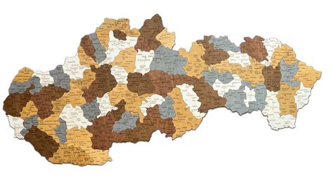 Mapa demografického vývoja vybraných miest Slovenska