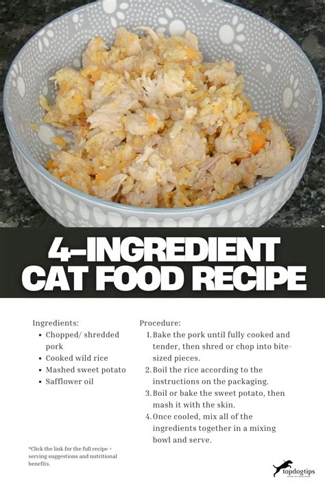 Homemade cat food ingredients