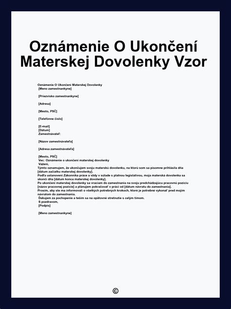 Infografika zobrazujúca časovú os materskej dovolenky