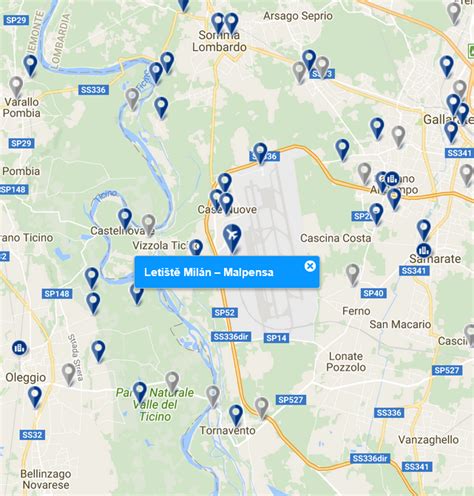 Mapa: Lokalizácia Binasca v blízkosti Milána