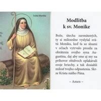Svätá Monika s uplakanými očami, symbolizujúca jej vytrvalé modlitby