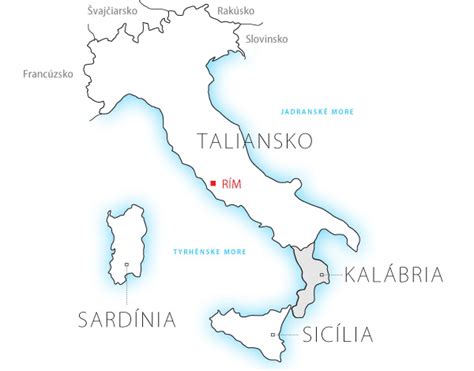 Mapa hlavných migračných trás cez Stredozemné more do Talianska